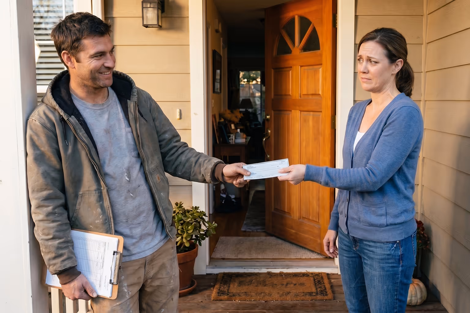 blog-concerned-homeowner-handing-check-to-contractor